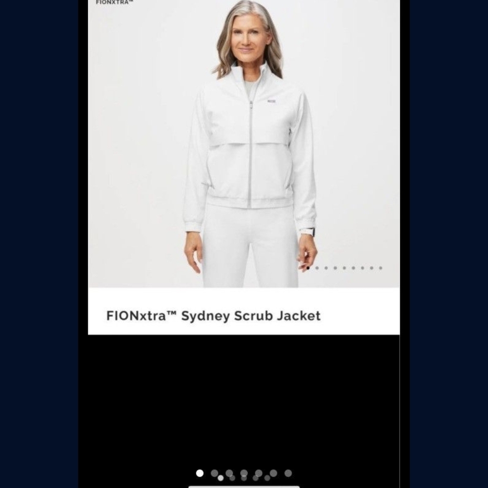 Sydney Scrub Jacket - White